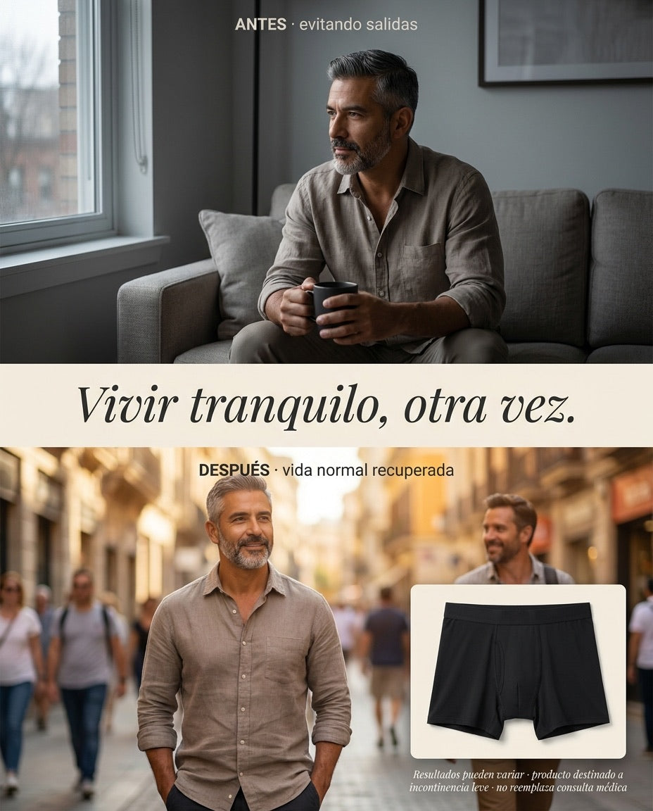 Vivir tranquilo otra vez · vida normal recuperada con el boxer