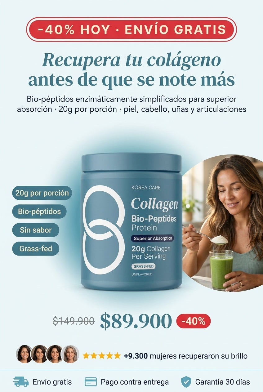 Recupera tu colágeno antes de que se note más