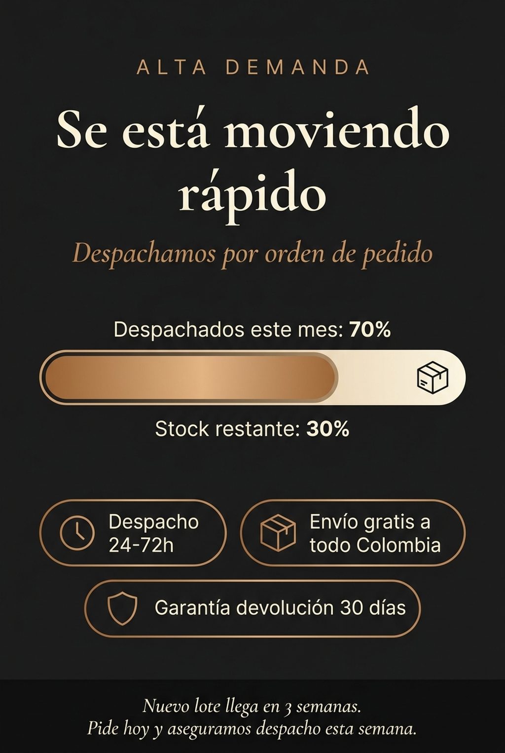 Alta demanda: 70% del stock despachado