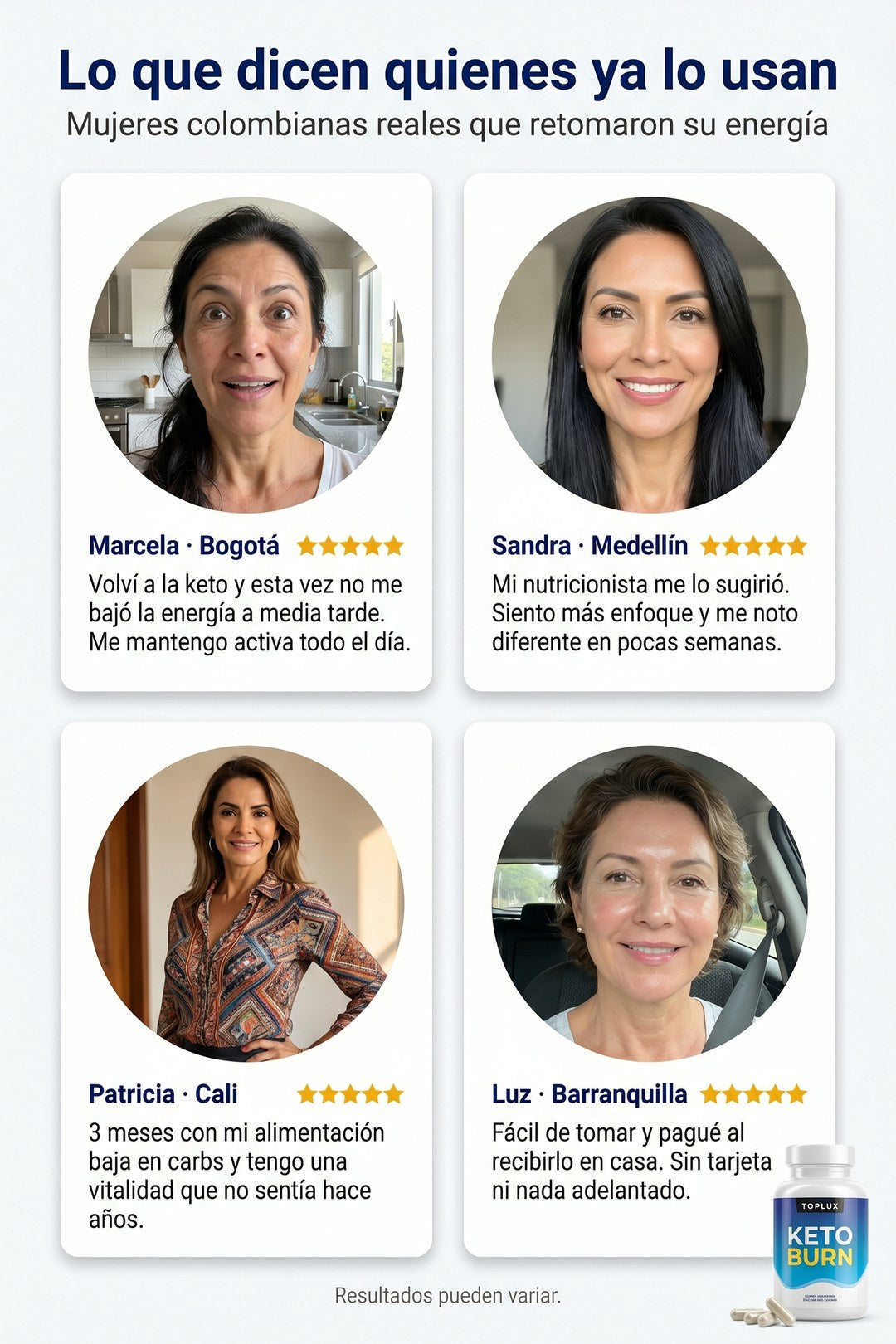 Lo que dicen quienes lo usan: mujeres reales que retomaron su rutina con más energía.
