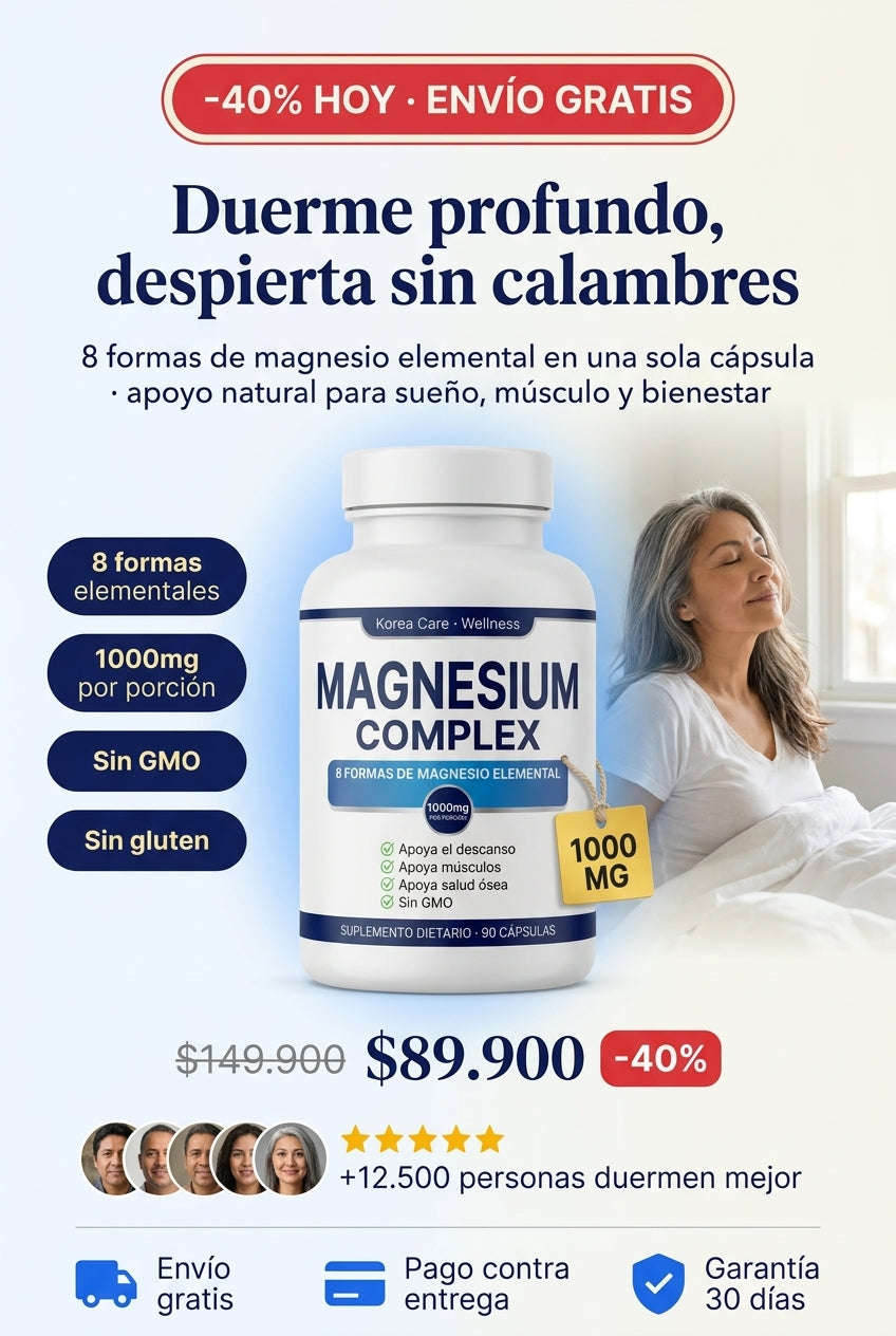 Duerme profundo, despierta sin calambres