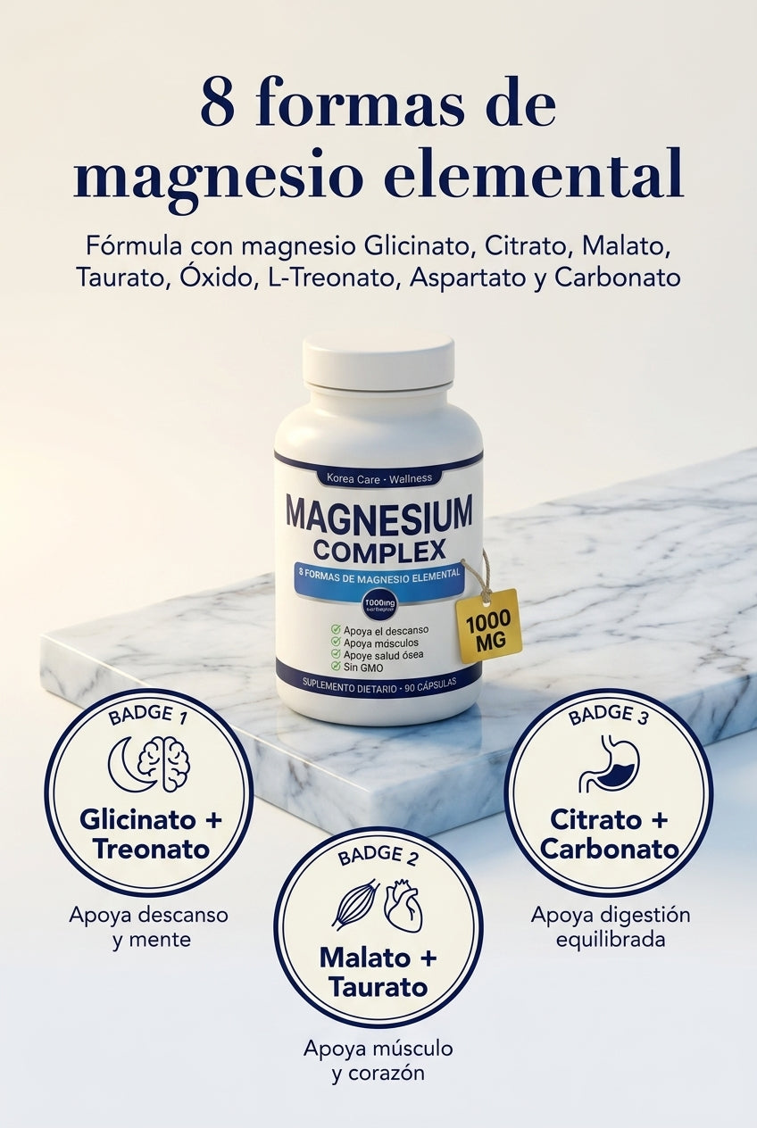 8 formas de magnesio elemental