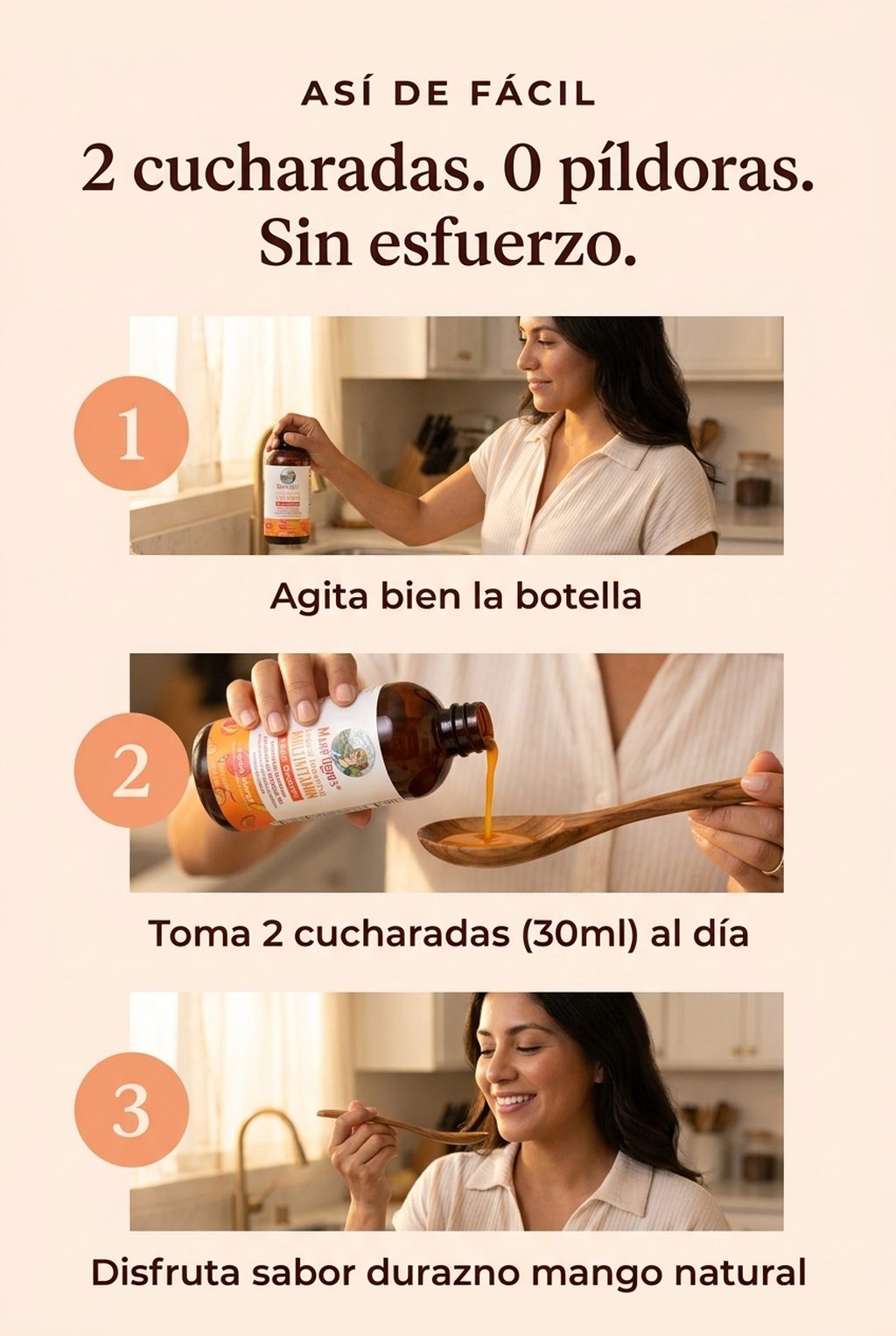Modo de uso en 3 pasos