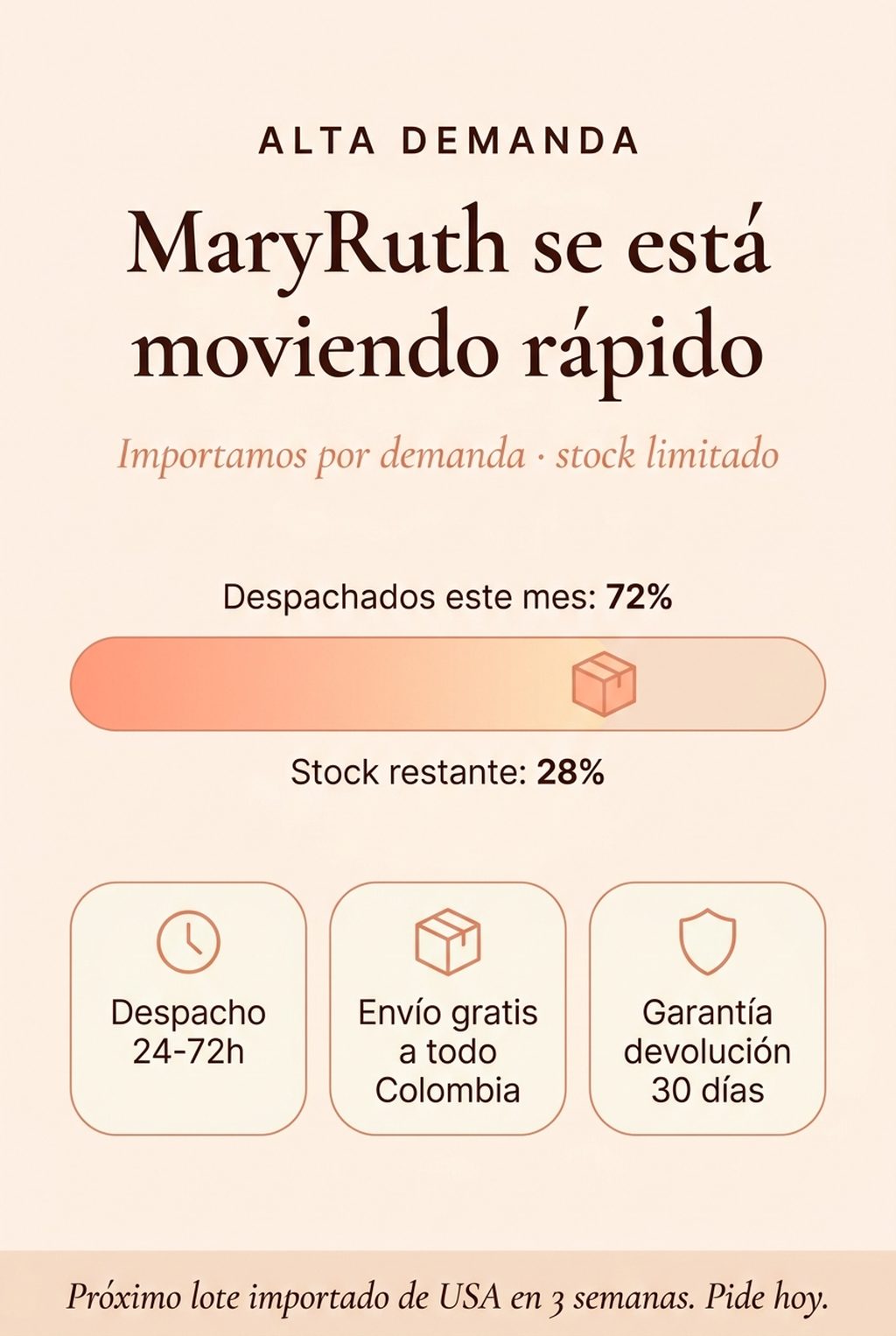 Alta demanda: 72% del stock despachado