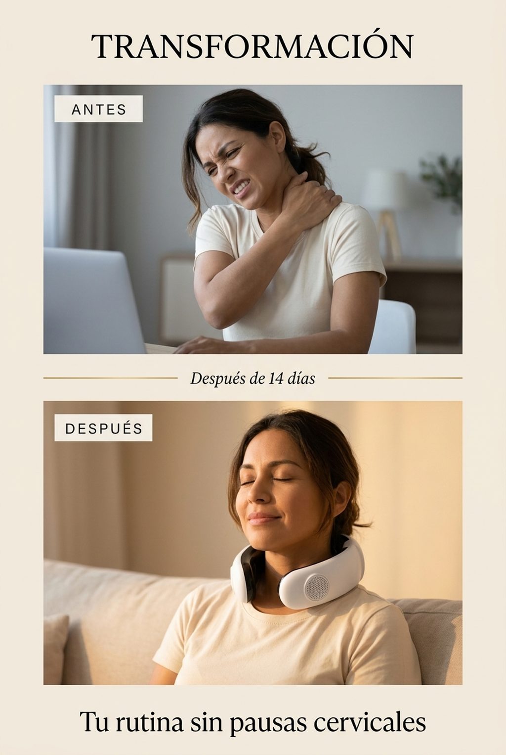 Antes y después: del dolor cervical al alivio profundo