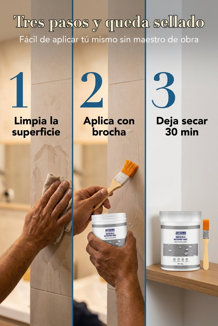 Tres pasos y queda sellado