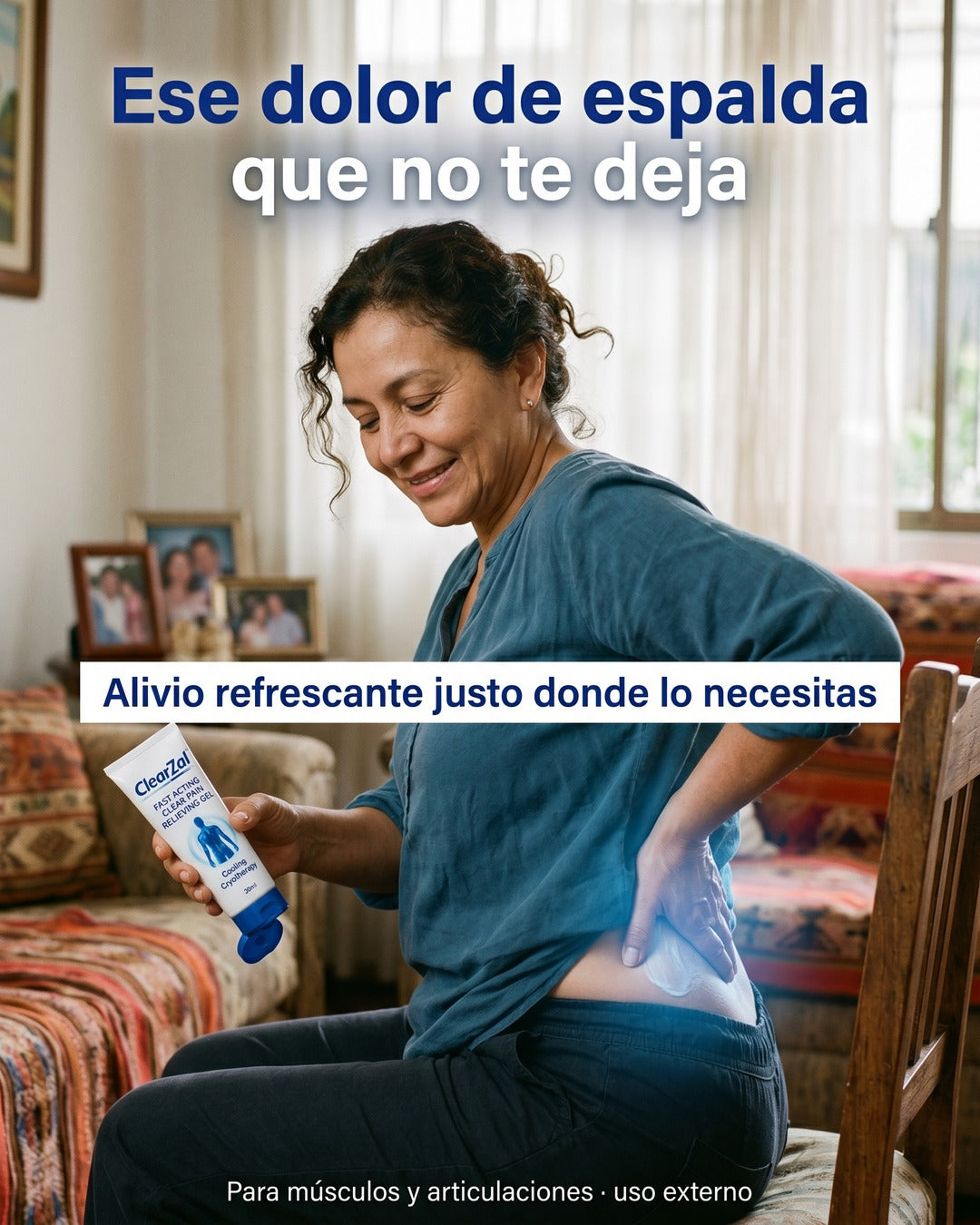 Ese dolor de espalda que no te deja alivio refrescante justo donde lo necesitas