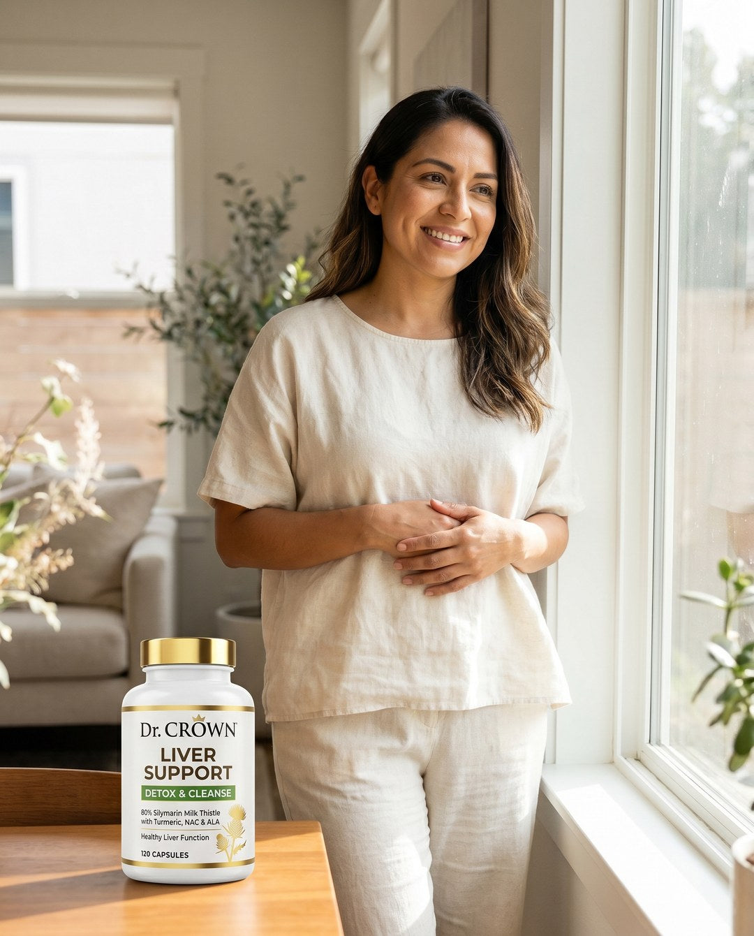 Mujer ligera y con energía